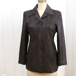 Leather women coat buttery soft by Oakwood classic